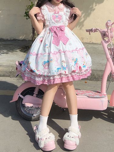 Sweet Lolita Dress Maglione senza maniche in poliestere Abito Lolita - milanoo.com - Modalova
