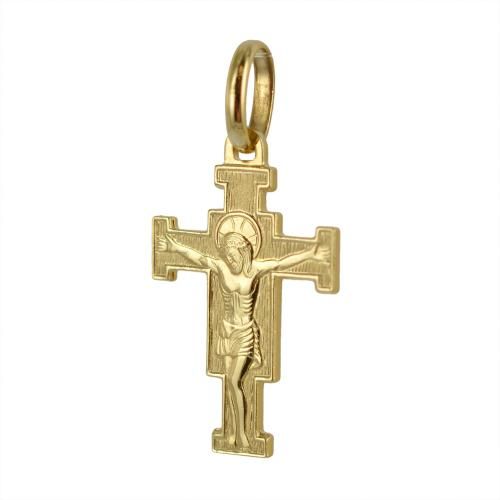 Ciondolo croce del cimabue in oro giallo con collana - cappagli gioielli - Modalova