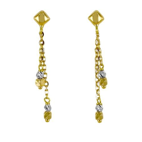 Orecchini pendenti in oro giallo - cappagli gioielli - Modalova