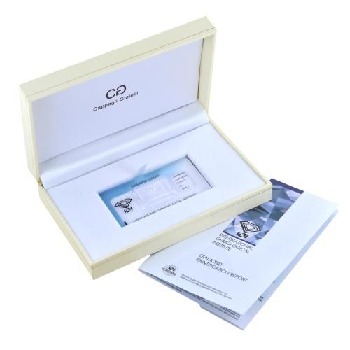 Diamante certificato ct. 0,50 f if certificato igi - cappagli gioielli - Modalova