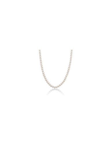 Collana di perle e oro bianco 18kt PCL4200LV1 - Miluna - Modalova