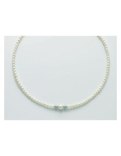 Collana di perle e oro bianco 9kt PCL5973X - Miluna - Modalova