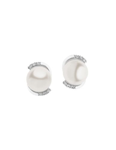 Orecchini GIOIELLI in oro con perle e diamanti ORP679 - Comete - Modalova