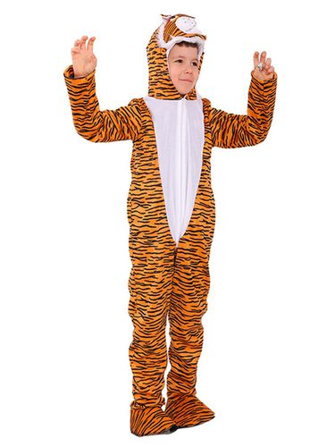 Pigiama Kigurumi Tutina per bambini Costume da pigiama tigre arancione in poliestere - milanoo.com - Modalova