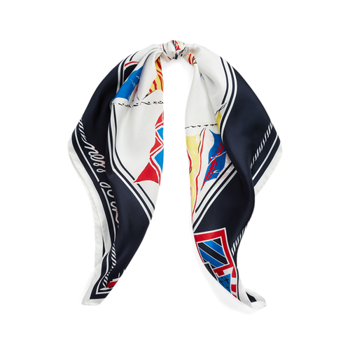 Foulard Amelia in twill di seta stampato - Lauren Ralph Lauren - Modalova