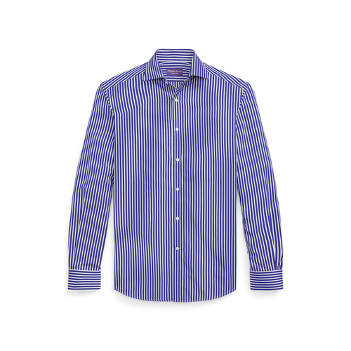 Camicia in popeline lavato a righe - Purple Label - Modalova
