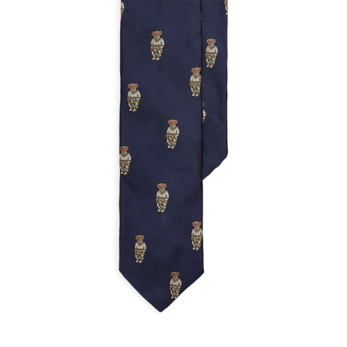 Cravatta Polo Bear in reps di seta - Polo Ralph Lauren - Modalova