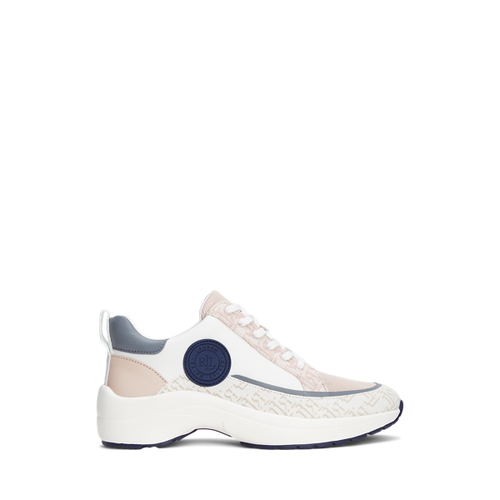 Sneaker Reaghan in jacquard e pelle - Lauren Ralph Lauren - Modalova