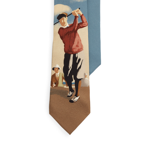 Cravatta Polo Golf in crêpe di seta - Polo Ralph Lauren - Modalova