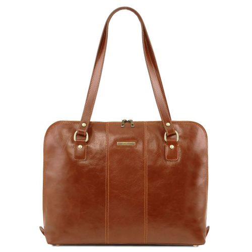 TL141795 Ravenna - Esclusiva borsa business per donna Miele - Tuscany Leather - Modalova