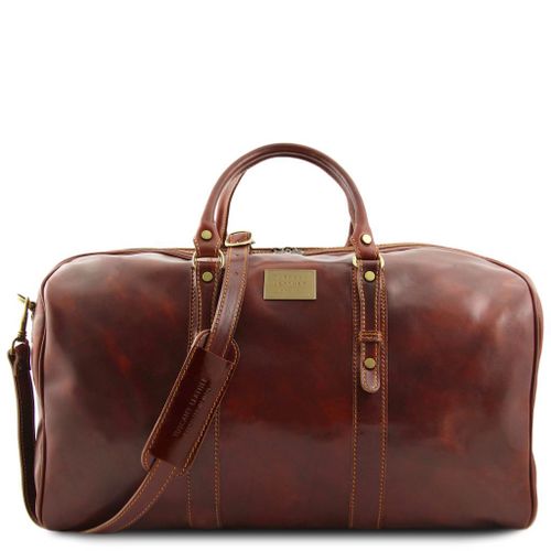 FC140860 Francoforte - Borsa da viaggio in pelle - Misura grande Marrone - Tuscany Leather - Modalova