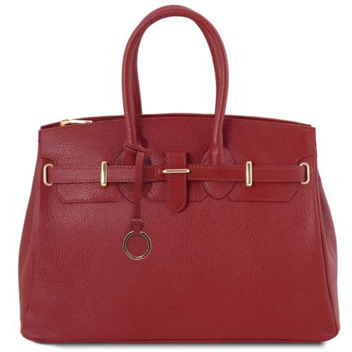 TL141529 TL Bag - Borsa a mano con accessori oro Rosso - Tuscany Leather - Modalova