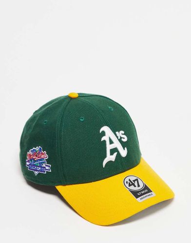 MVP MLB Oakland Athletics - Cappellino verde con visiera a contrasto e stemma laterale - 47 Brand - Modalova