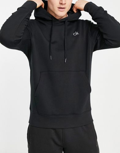 Felpa con cappuccio nera con logo - Calvin Klein Golf - Modalova
