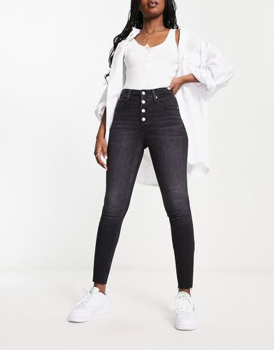Jeans super skinny a vita alta nero slavato-Black - Calvin Klein Jeans - Modalova