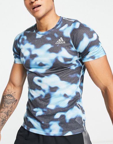 Adidas Running - Run Icons - T-shirt blu stampata - adidas performance - Modalova