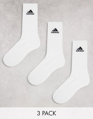 Adidas Training - Confezione da 3 paia di calzini ammortizzati bianchi-Bianco - adidas performance - Modalova