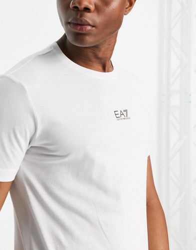 Armani - - T-shirt bianca con logo centrale-Bianco - EA7 - Modalova