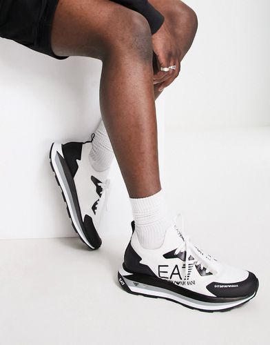 Armani - - Sneakers bianche con logo grande a contrasto-Bianco - EA7 - Modalova