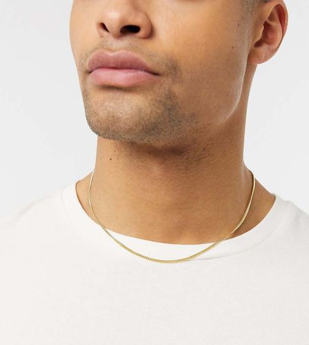 Collana corta in argento sterling placcato oro 14ct - ASOS DESIGN - Modalova