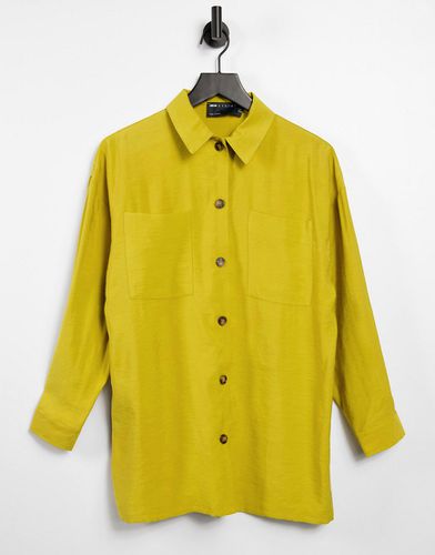 Camicia giacca da abito comoda verde chartreuse - ASOS DESIGN - Modalova