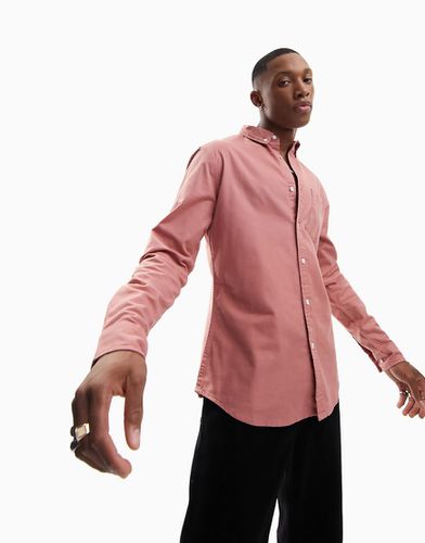 Camicia Oxford slim rosa - ASOS DESIGN - Modalova