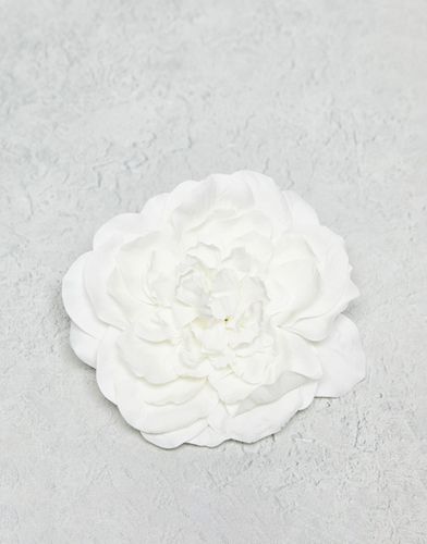 Spilla color crema con decorazione floreale-Bianco - ASOS DESIGN - Modalova
