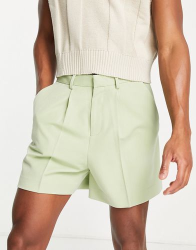 Pantaloncini bermuda eleganti taglio corto verde salvia - ASOS DESIGN - Modalova