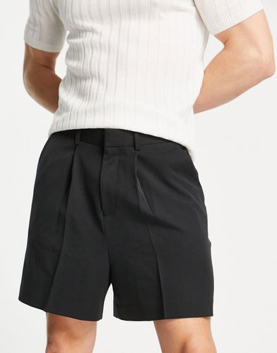 Pantaloncini bermuda neri eleganti taglio corto-Nero - ASOS DESIGN - Modalova