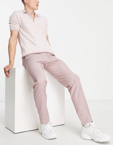 Pantaloni eleganti slim rosa - ASOS DESIGN - Modalova