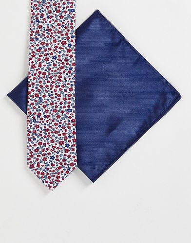 Set con cravatta e fazzoletto da taschino-Multicolore - Gianni Feraud - Modalova