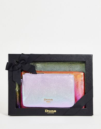 Set regalo di tre pochette multicolore iridescente - Dune - Modalova