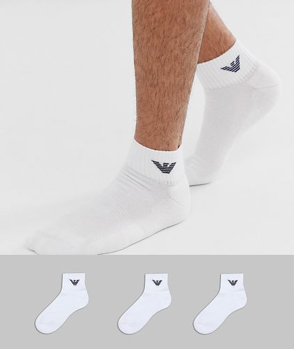 Emporio Armani - Confezione da 3 paia di calzini sportivi bianchi - Emporio Armani Bodywear - Modalova