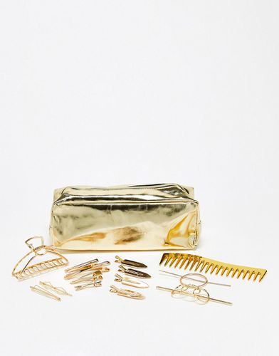 Set di accessori per capelli con borsa Stay Golden-Nessun colore - Easilocks - Modalova