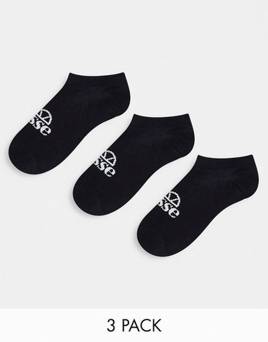 Confezione da tre paia di calzini sportivi neri-Nero - ellesse - Modalova