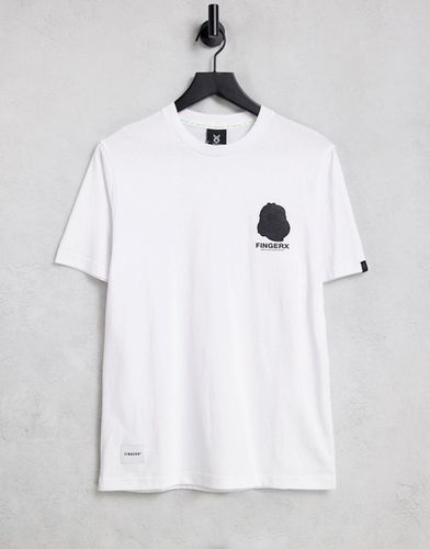 T-shirt bianca con logo - Fingercroxx - Modalova