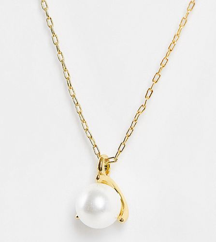 Collana placcata oro con perla pendente - Kate Spade - Modalova