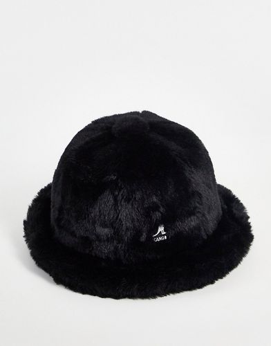 Cappello da pescatore casual in pelliccia sintetica nero - Kangol - Modalova