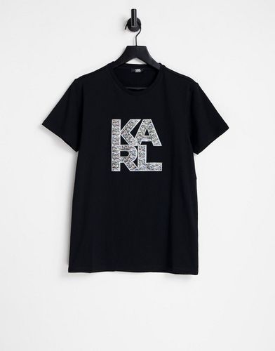 Karl Lagerfeld - T-shirt nera-Nero - Karl Lagerfeld - Modalova