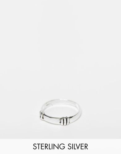 Anello con incisioni in argento sterling - Kingsley Ryan - Modalova