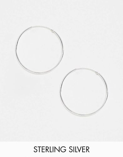 Orecchini a cerchio 35 mm in argento sterling - Kingsley Ryan - Modalova