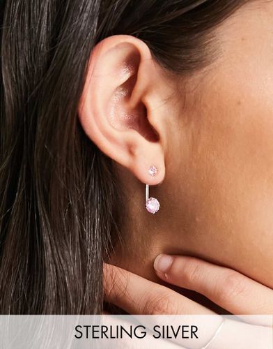 Orecchini in argento sterling con cristalli rosa - Kingsley Ryan - Modalova