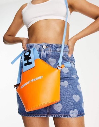 Borsa a tracolla arancione con manico - House of Holland - Modalova