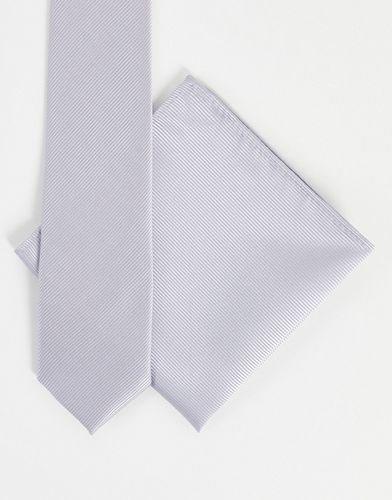 Fazzoletto da taschino e cravatta grigio - Harry Brown - Modalova