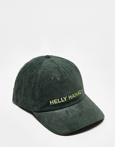 Cappellino in velluto a coste kaki con grafica-Verde - Helly Hansen - Modalova