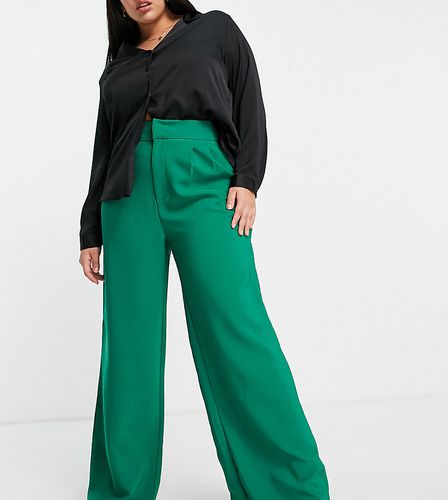 X Anastasia Kingsnorth - Pantaloni sartoriali verdi in coordinato-Verde - In The Style Plus - Modalova