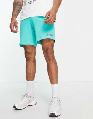 Racer - Pantaloncini in jersey turchese con logo-Verde - Il Sarto - Modalova