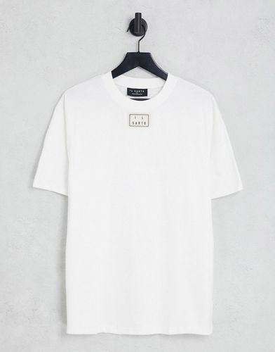 T-shirt oversize bianca con stemma-Bianco - Il Sarto - Modalova