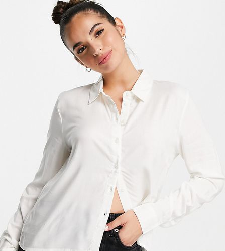 Camicia con bottoni bianca-Bianco - JDY - Modalova
