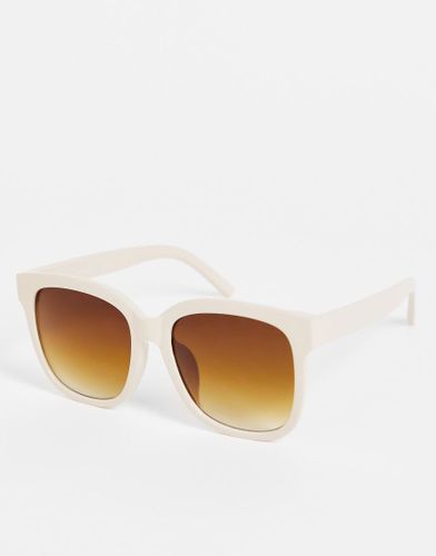 Occhiali da sole oversize quadrati spessi rosa - Only - Modalova